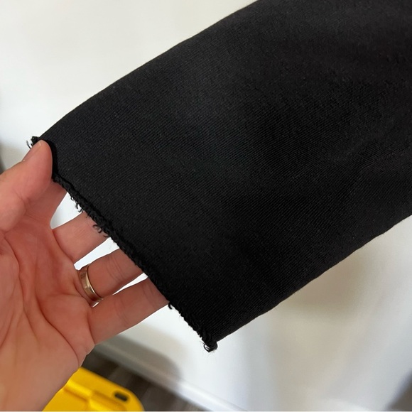 Current Elliott The Double Sweatshirt Dress in Black - Picture 9 of 16